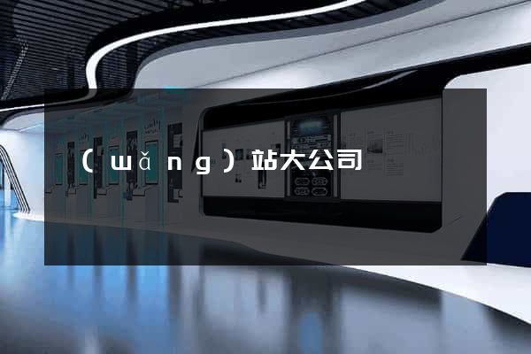 網(wǎng)站大公司