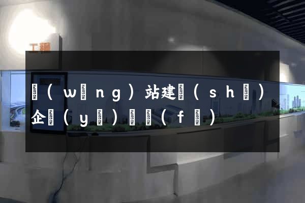 網(wǎng)站建設(shè)企業(yè)開發(fā)