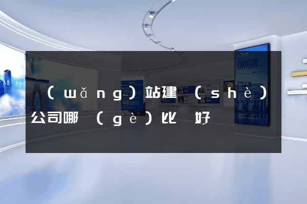 網(wǎng)站建設(shè)公司哪個(gè)比較好