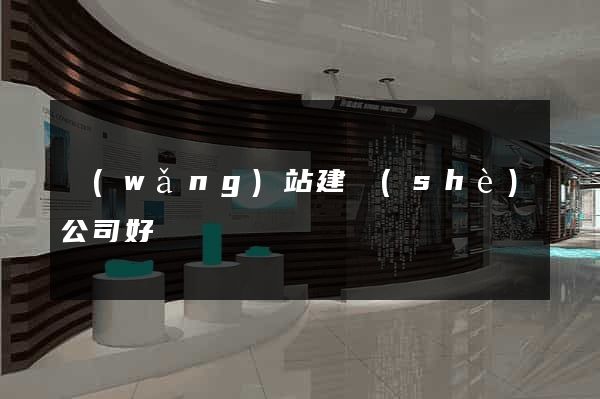 網(wǎng)站建設(shè)公司好