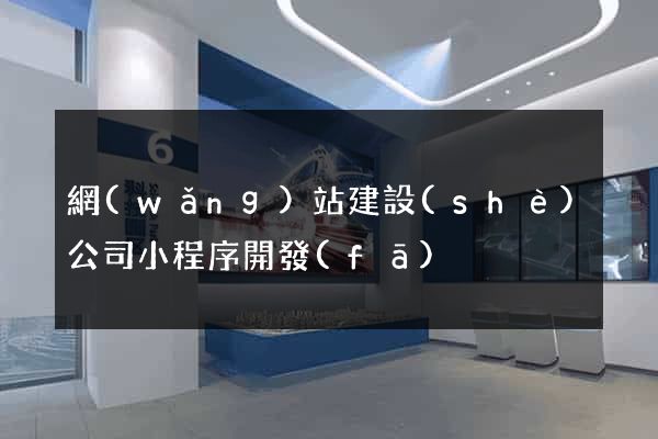網(wǎng)站建設(shè)公司小程序開發(fā)