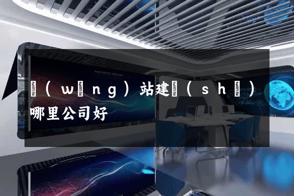 網(wǎng)站建設(shè)哪里公司好