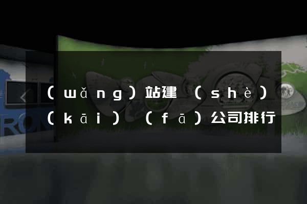 網(wǎng)站建設(shè)開(kāi)發(fā)公司排行
