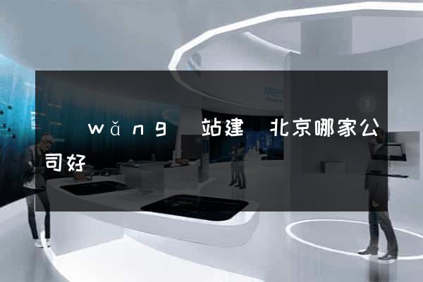 網(wǎng)站建設北京哪家公司好