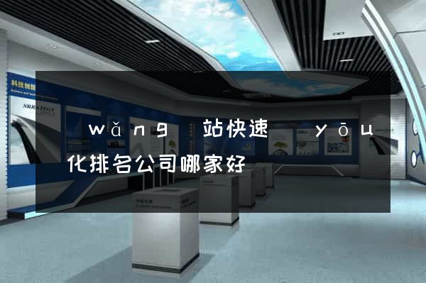 網(wǎng)站快速優(yōu)化排名公司哪家好