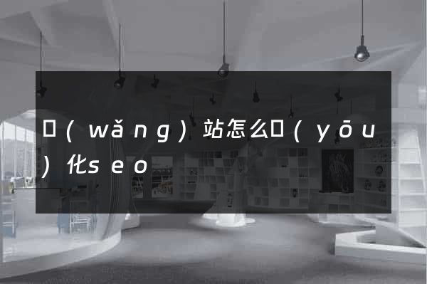 網(wǎng)站怎么優(yōu)化seo