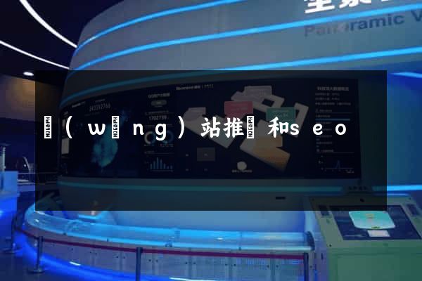 網(wǎng)站推廣和seo