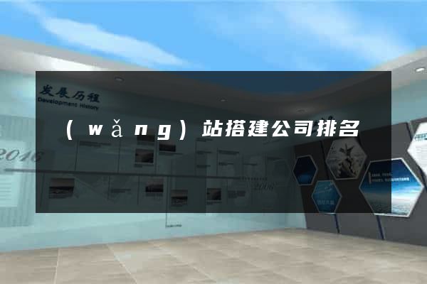 網(wǎng)站搭建公司排名
