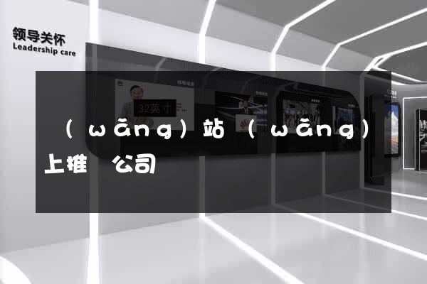 網(wǎng)站網(wǎng)上推廣公司
