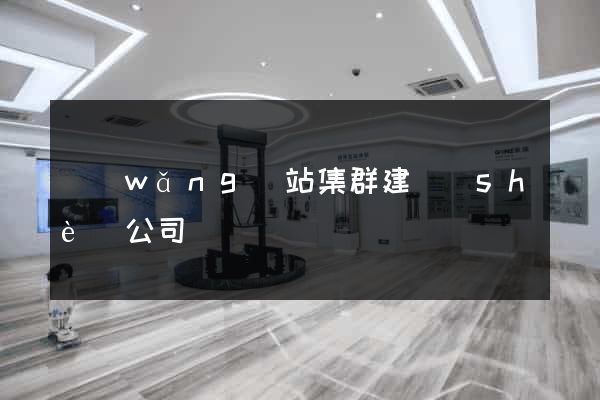 網(wǎng)站集群建設(shè)公司