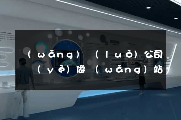 網(wǎng)絡(luò)公司專業(yè)做網(wǎng)站
