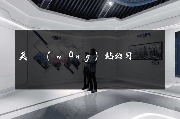 美國網(wǎng)站公司