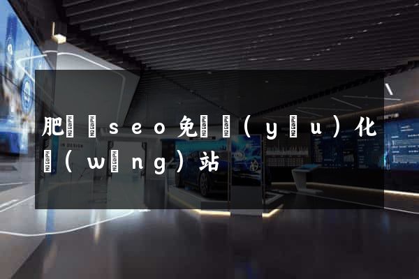 肥東縣seo免費優(yōu)化網(wǎng)站