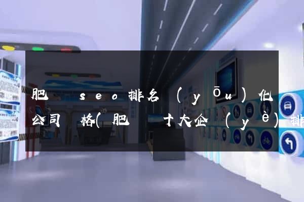 肥東縣seo排名優(yōu)化公司價格(肥東縣十大企業(yè)排名)