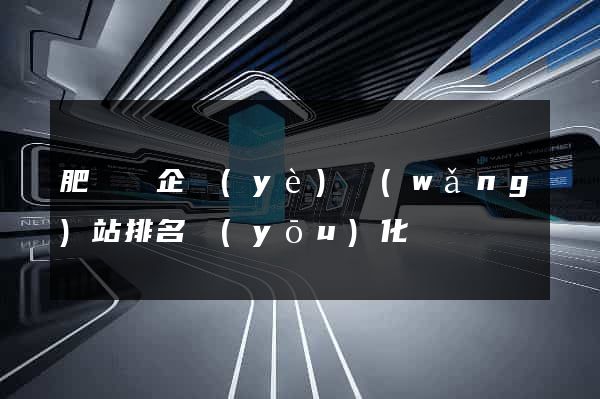 肥東縣企業(yè)網(wǎng)站排名優(yōu)化