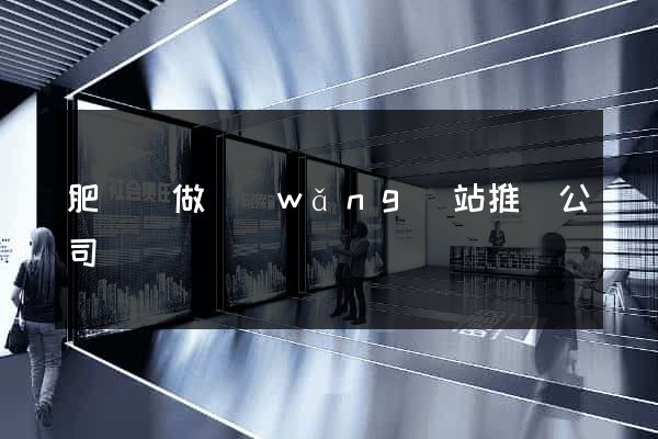 肥東縣做網(wǎng)站推廣公司