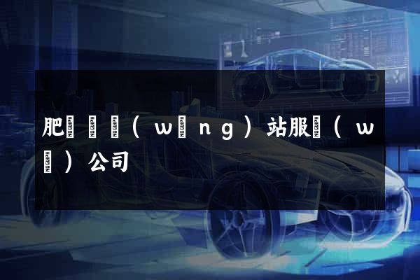 肥東縣網(wǎng)站服務(wù)公司