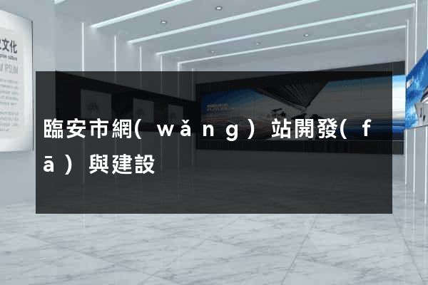 臨安市網(wǎng)站開發(fā)與建設