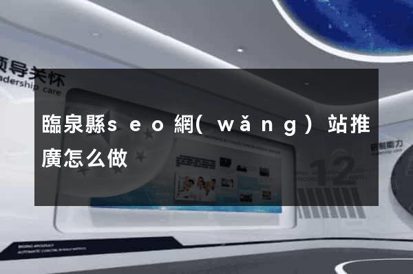 臨泉縣seo網(wǎng)站推廣怎么做