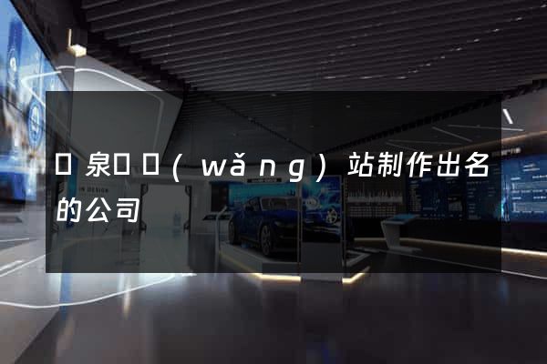 臨泉縣網(wǎng)站制作出名的公司