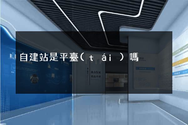 自建站是平臺(tái)嗎