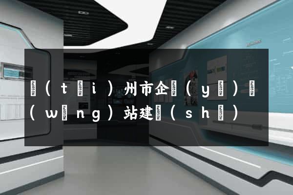 臺(tái)州市企業(yè)網(wǎng)站建設(shè)