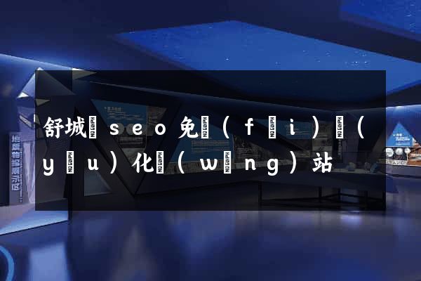 舒城縣seo免費(fèi)優(yōu)化網(wǎng)站