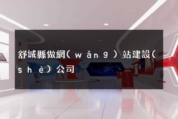 舒城縣做網(wǎng)站建設(shè)公司