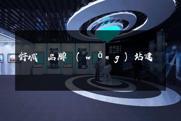 舒城縣品牌網(wǎng)站建設