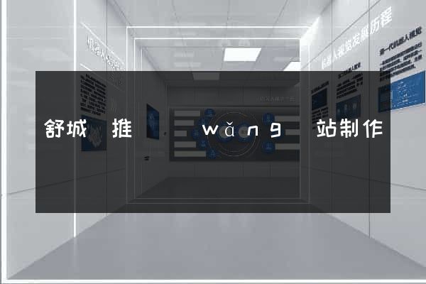 舒城縣推廣網(wǎng)站制作
