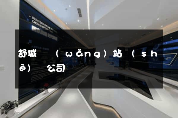 舒城縣網(wǎng)站設(shè)計公司