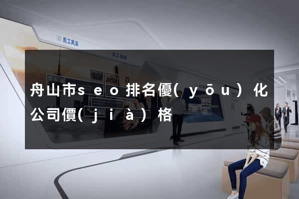 舟山市seo排名優(yōu)化公司價(jià)格