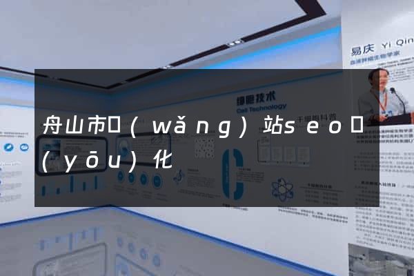 舟山市網(wǎng)站seo優(yōu)化