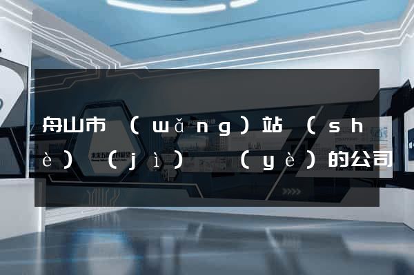 舟山市網(wǎng)站設(shè)計(jì)專業(yè)的公司