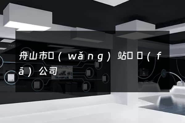 舟山市網(wǎng)站開發(fā)公司