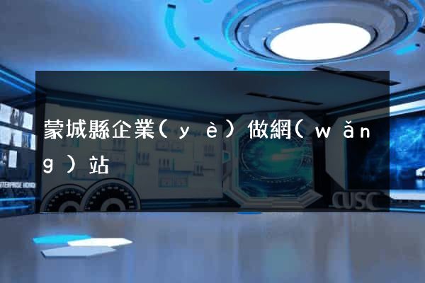 蒙城縣企業(yè)做網(wǎng)站