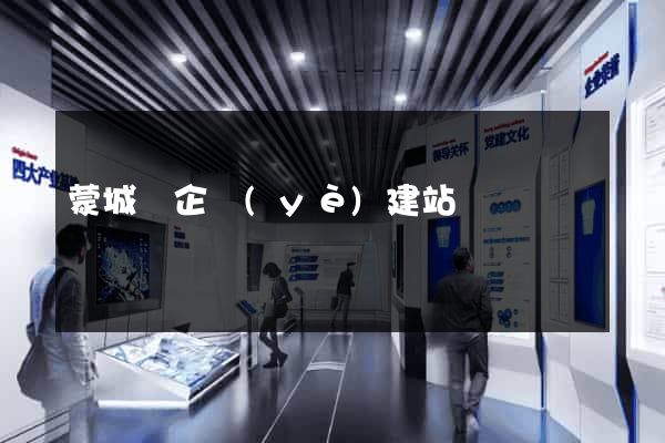 蒙城縣企業(yè)建站
