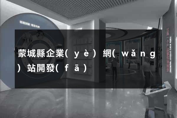 蒙城縣企業(yè)網(wǎng)站開發(fā)