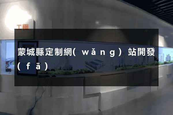 蒙城縣定制網(wǎng)站開發(fā)