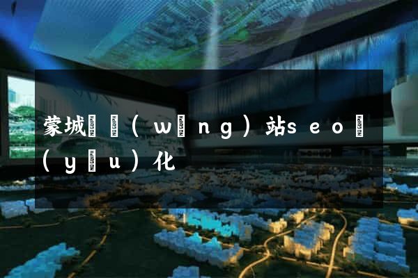 蒙城縣網(wǎng)站seo優(yōu)化