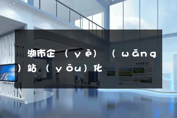 蕪湖市企業(yè)網(wǎng)站優(yōu)化