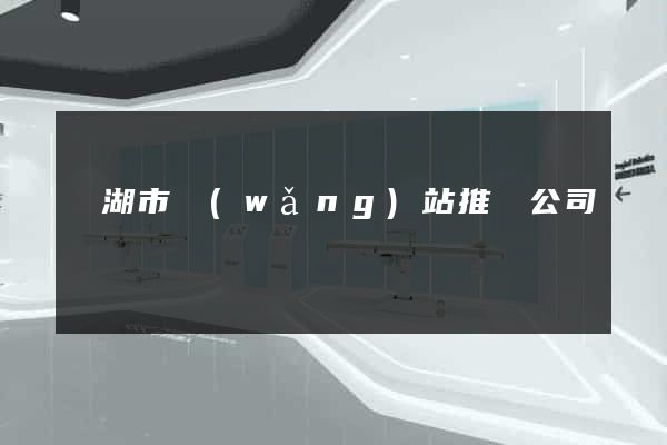 蕪湖市網(wǎng)站推廣公司
