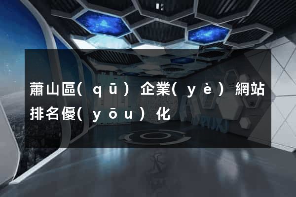 蕭山區(qū)企業(yè)網站排名優(yōu)化