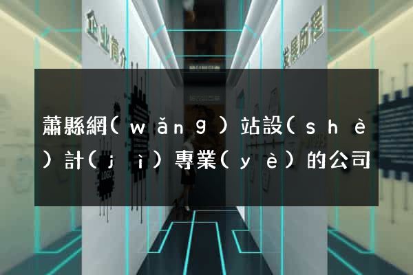 蕭縣網(wǎng)站設(shè)計(jì)專業(yè)的公司