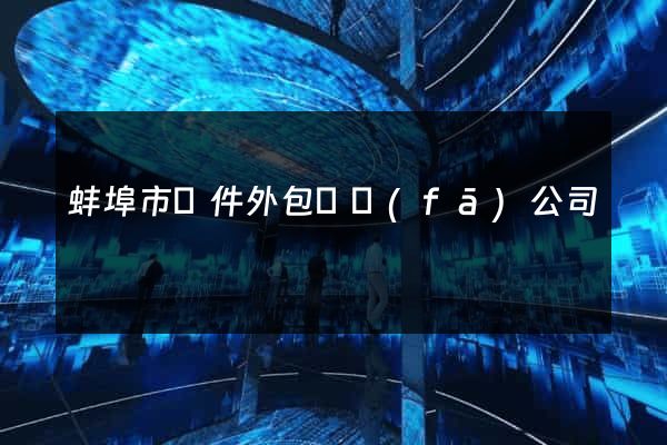 蚌埠市軟件外包開發(fā)公司