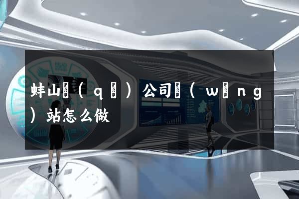 蚌山區(qū)公司網(wǎng)站怎么做