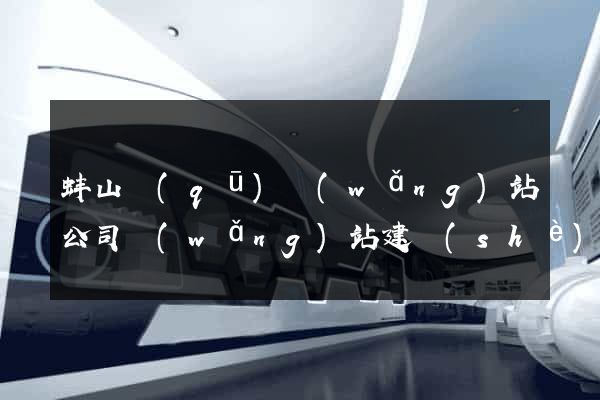 蚌山區(qū)網(wǎng)站公司網(wǎng)站建設(shè)