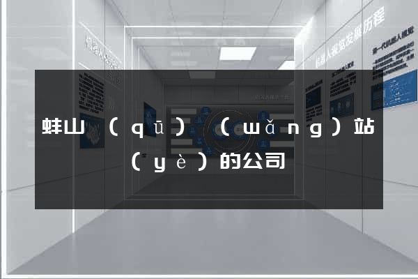 蚌山區(qū)網(wǎng)站設計專業(yè)的公司