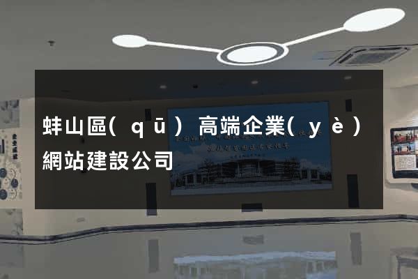 蚌山區(qū)高端企業(yè)網站建設公司