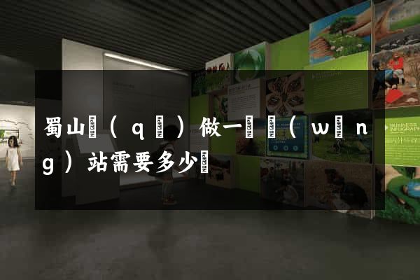 蜀山區(qū)做一個網(wǎng)站需要多少錢